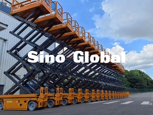 Man Boom Lift Skyboom SSL-12HD Xe nâng người cắt kéo điện Chiều cao làm việc 12m