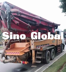 Boom Xe bơm bê tông được sử dụng 46m / 4 Đoạn ống 125mm Giấy chứng nhận CE