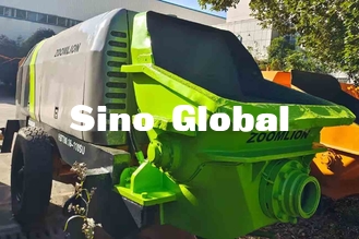 Máy bơm bê tông xe đầu kéo điện đã qua sử dụng Zoomlion 600L Công suất phễu
