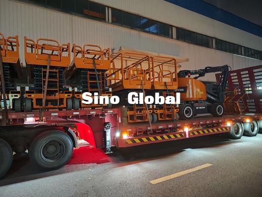Man Boom Lift Skyboom SSL-12HD Xe nâng người cắt kéo điện Chiều cao làm việc 12m