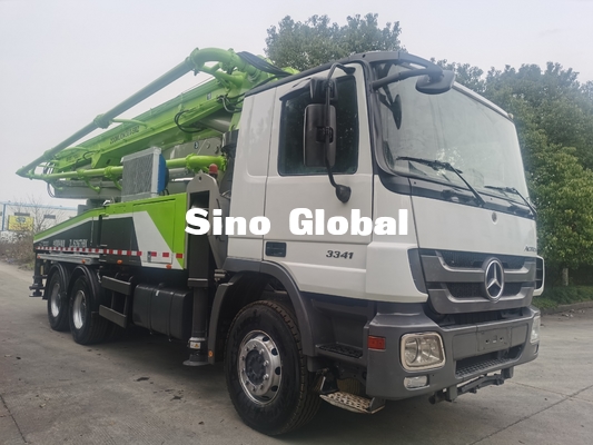 Model 2013 56m Xe tải bơm bê tông Zoomlion đã qua sử dụng với khung gầm Mercedes Benz