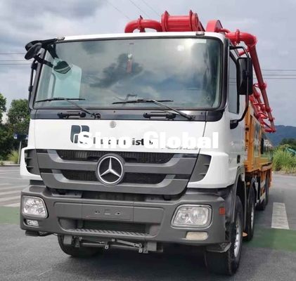 Xe tải diesel đã qua sử dụng Máy bơm bê tông Putzmeister M56-5 148M³ / H với 5 phần