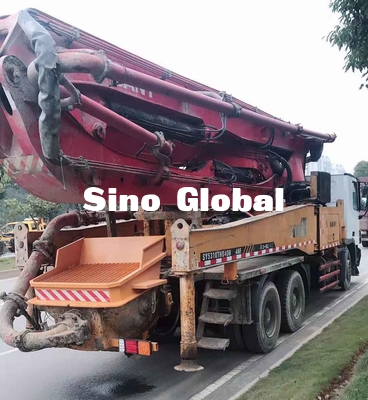 Boom Xe bơm bê tông được sử dụng 46m / 4 Đoạn ống 125mm Giấy chứng nhận CE