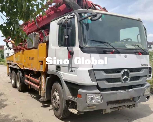 Xe tải bơm bê tông 12Mpa đã qua sử dụng Euro4 46m 4 Đoạn vươn thẳng đứng