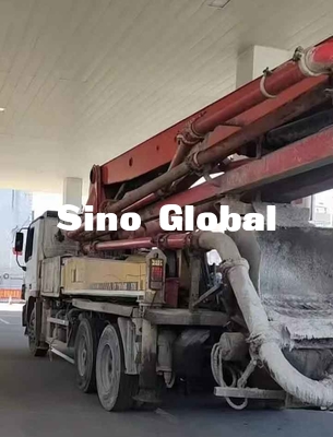 Xe bơm bê tông 37M đã qua sử dụng của thương hiệu Sany với 5 phần bùng nổ