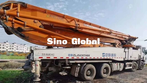 Xe tải bơm bê tông đã qua sử dụng Zoomlion 56 Mét với mô hình Scania