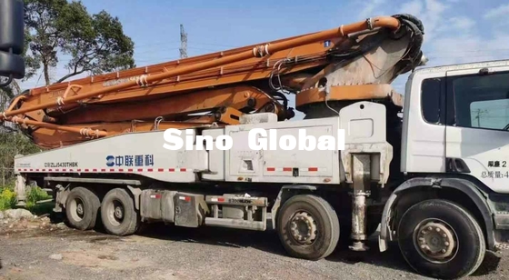 Xe tải bơm bê tông đã qua sử dụng Zoomlion 56 Mét với mô hình Scania