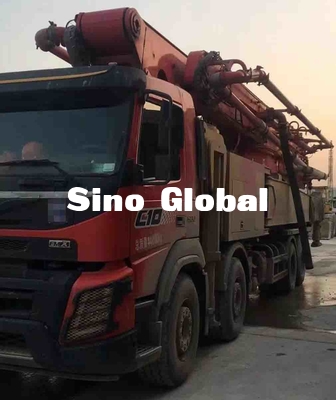 Xe bơm bê tông Sany 56m đã qua sử dụng với khung xe Volvo Công suất 172 M³ / H