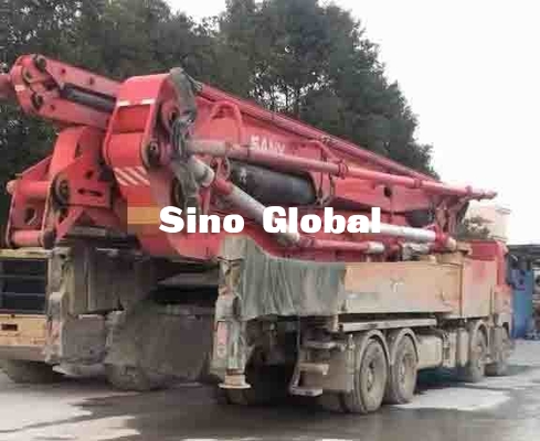 Xe bơm bê tông Sany 56m đã qua sử dụng với khung xe Volvo Công suất 172 M³ / H
