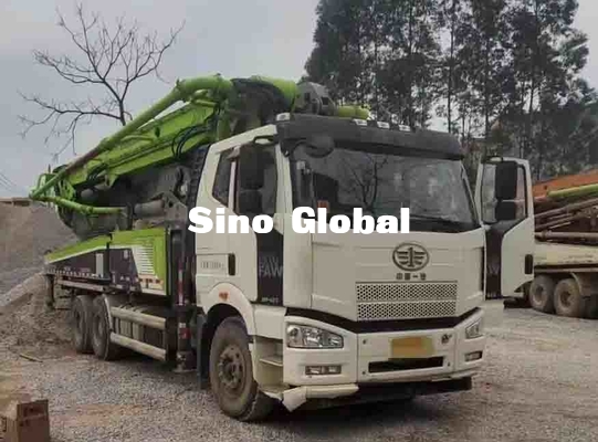 Xe bơm bê tông sử dụng điện 287KW Tiếp cận thẳng đứng 49M với khung FAW