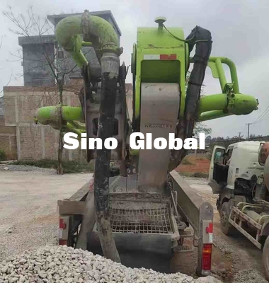 Xe bơm bê tông sử dụng điện 287KW Tiếp cận thẳng đứng 49M với khung FAW