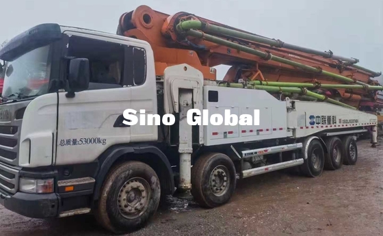 Zoomlion 63M Xe bơm bê tông đã qua sử dụng với khung sườn Scania với Model 2013