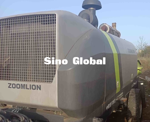 Màu xanh lá cây đen Máy bơm bê tông đã qua sử dụng Zoomlion HBT80 174kw