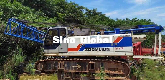 Thương hiệu Zoomlion Cần trục bánh xích 70 tấn QUY70 Mẫu 61 tấn Trọng lượng