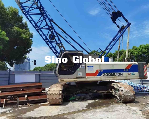 Thương hiệu Zoomlion Cần trục bánh xích 70 tấn QUY70 Mẫu 61 tấn Trọng lượng