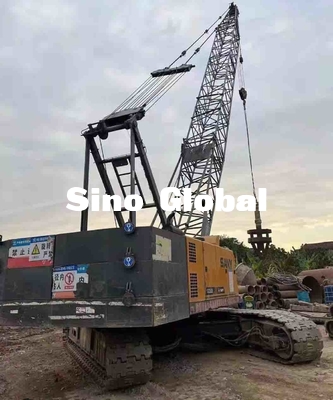 Cần cẩu bánh xích 50 tấn Công suất sử dụng Sany SCC550E 400L Thùng nhiên liệu