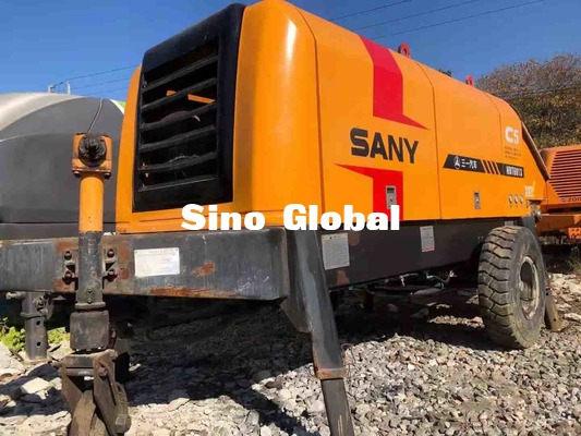 HBT6013 Máy bơm bê tông gắn trên xe kéo đã qua sử dụng Sany 90KW Loại van S