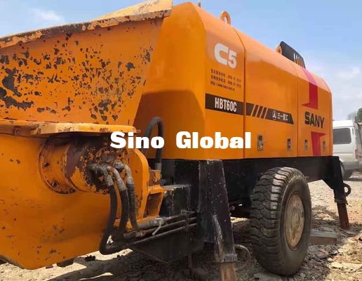 Máy bơm xe kéo bê tông được sử dụng điện Sany HBT6013 90KW Công suất định mức