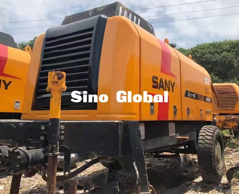 Máy bơm xe kéo bê tông được sử dụng điện Sany HBT6013 90KW Công suất định mức