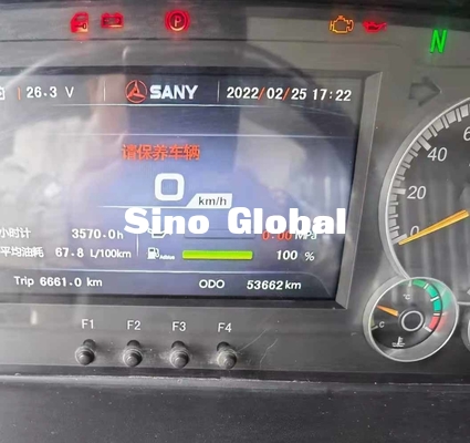 Xe trộn bê tông đã qua sử dụng của Sany 12M³ Công suất 257KW Công suất động cơ