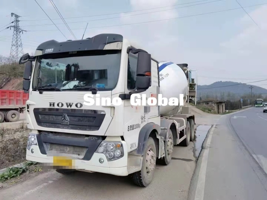 Xe trộn bê tông Howo cũ Loại diesel 10M³ 371HP Công suất