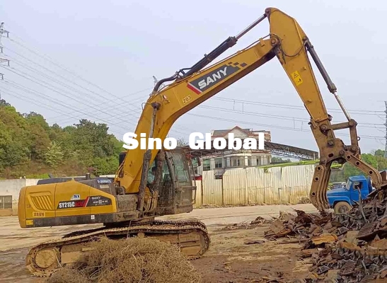 Máy xúc bánh xích đã qua sử dụng Sany SY215C Công suất động cơ 128kw / 2000rpm