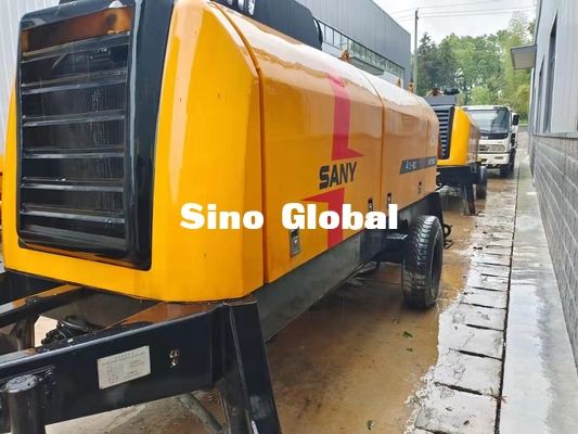 Máy bơm bê tông gắn rơ moóc đã qua sử dụng Công suất động cơ 181KW Van S