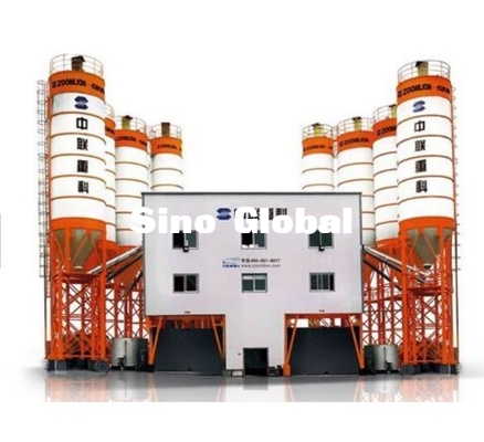 Trạm trộn bê tông Zoomlion HZS180 Công suất 205KW Công suất 180 M3 / H
